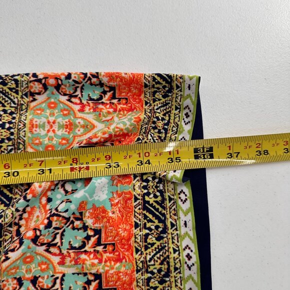 Sandra Darren Sleeveless Multicolor Paisley 6 Shift Dress Beaded Collar Egyptian - Picture 4 of 9